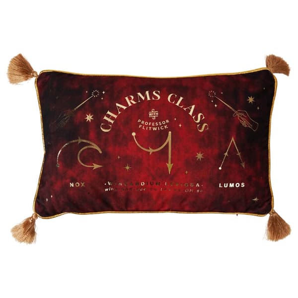 Harry Potter Charms Class velvet cushion