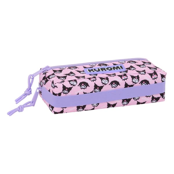 Hello Kitty Kuromi triple pencil case