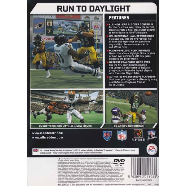 Madden NFL 07 Playstation 2 PS2 (Brukt)