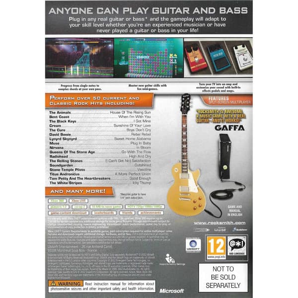 Rocksmith Xbox 360 Bundle Copy (Brukt)
