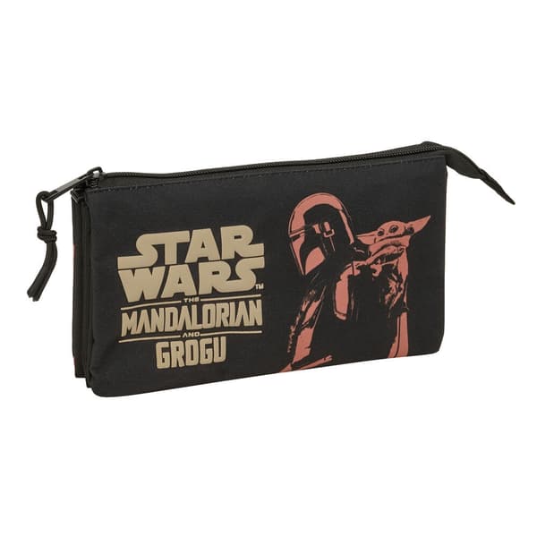 Star Wars Mandalorian & Grogu triple pencil case