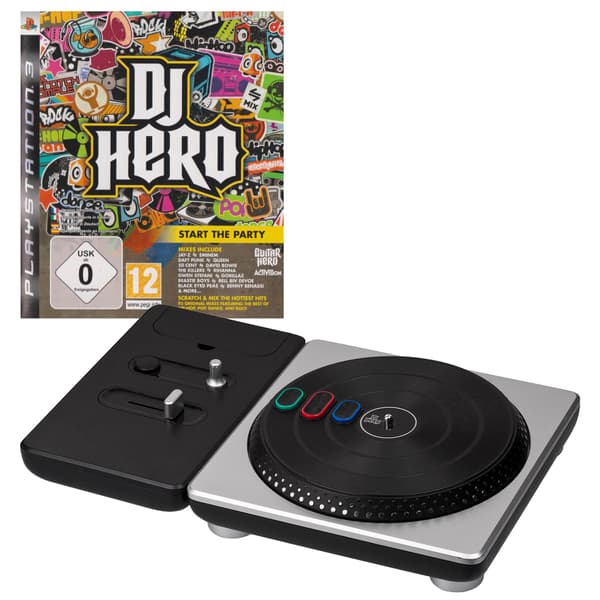 DJ Hero Turntable Playstation 3 PS3 (Brukt)
