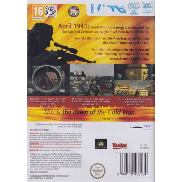 Sniper Elite Nintendo Wii