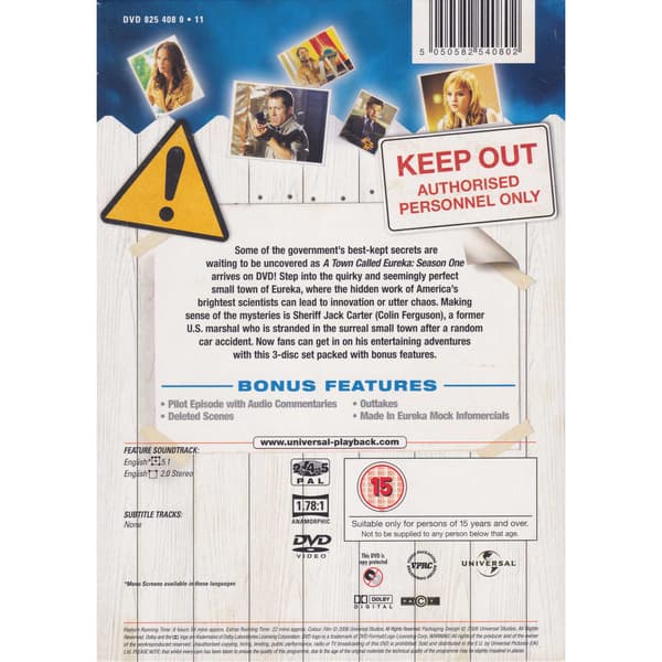 A Town Called Eureka Season One DVD (Brukt)