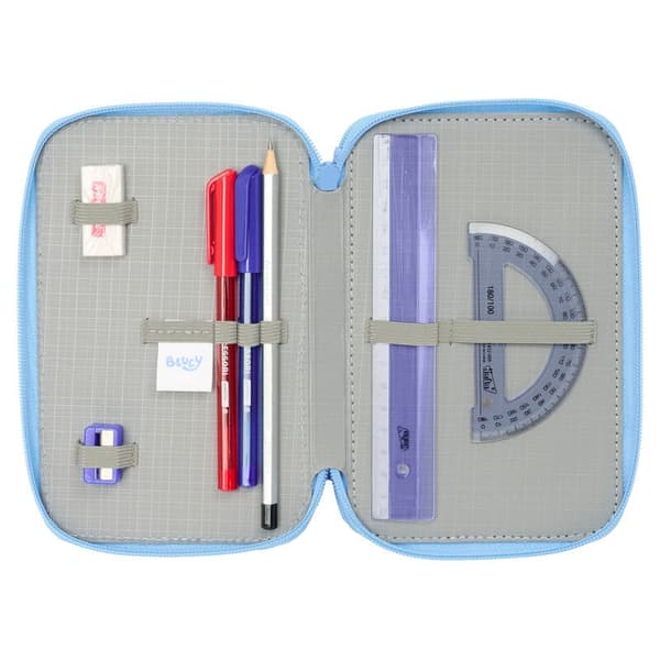Bluey Lets Play triple pencil case 37pcs