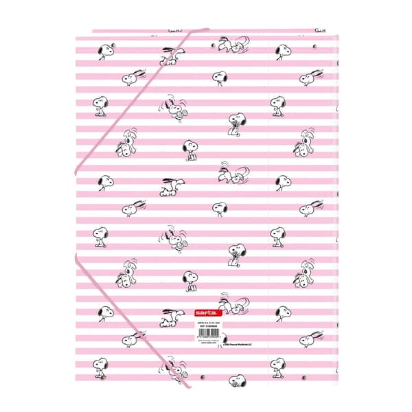 Snoopy A4 cardboard binder with flaps