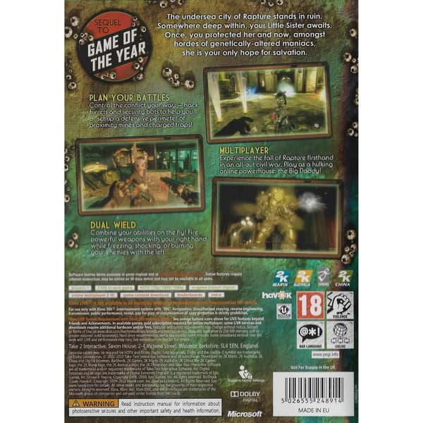 Bioshock 2 Xbox 360 (Begagnad)