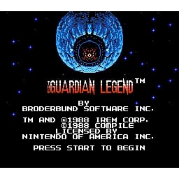The Guardian Legend Nintendo NES SCN (Brukt)