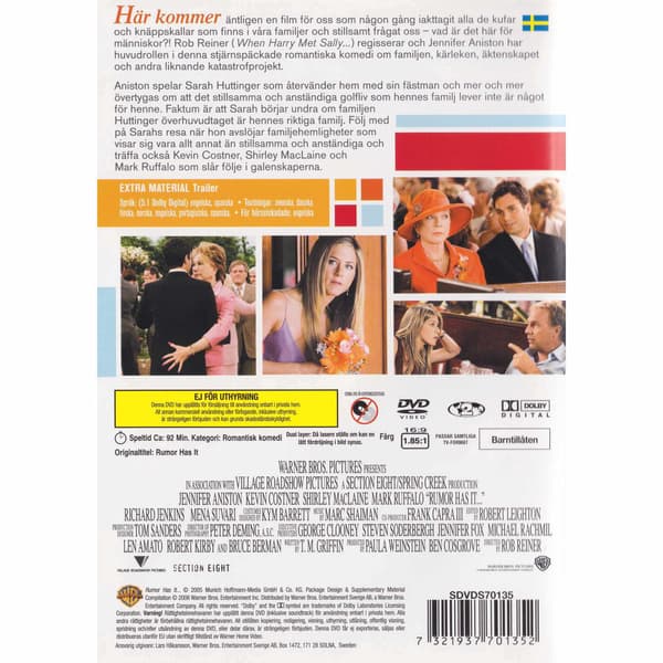 Rumor Has It DVD (Brukt)