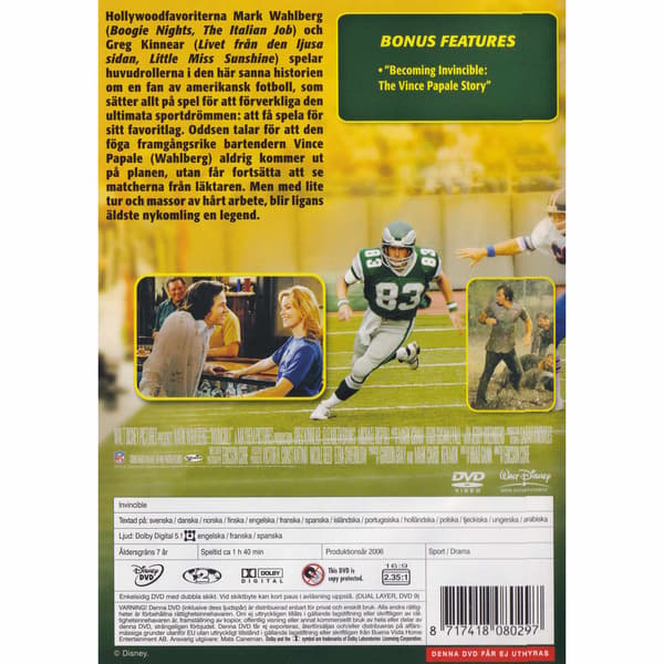 Invincible DVD (Brugt)