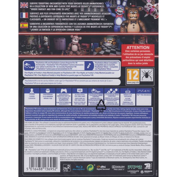 Five Nights at Freddys Help Wanted Playstation 4