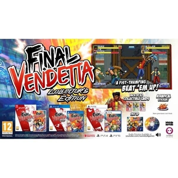 Final Vendetta Collectors Edition Playstation 5 PS5