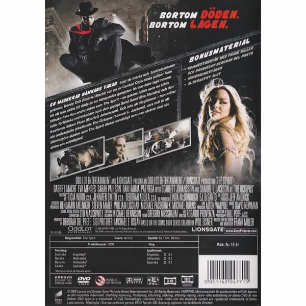 The Spirit DVD (Begagnad)