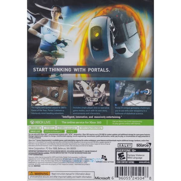 Portal 2 X360 Platinum Hits IMPORT
