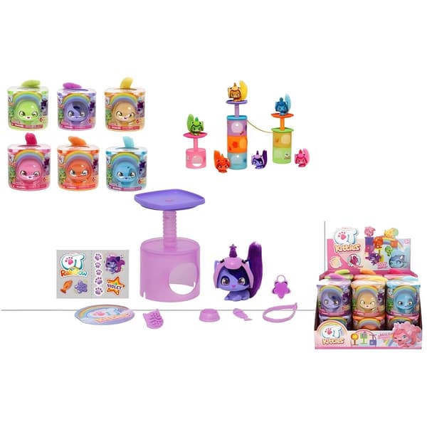 Kitties assorted rainbow kitten toy