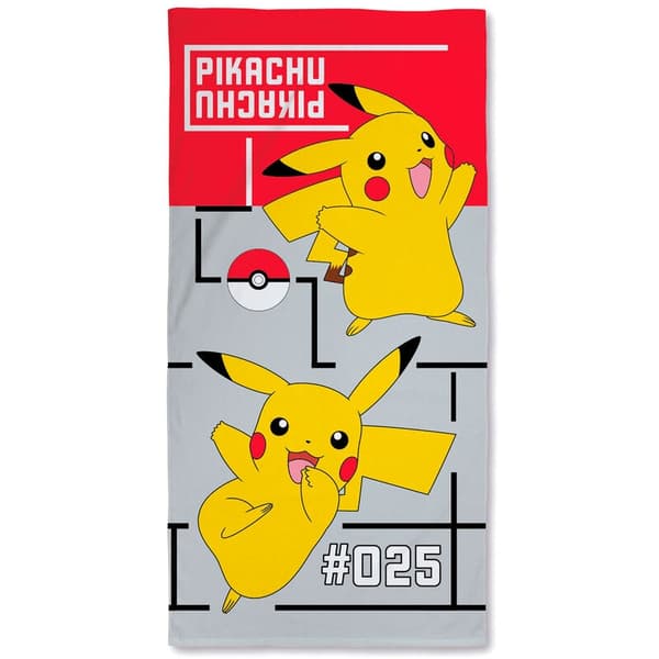 Pokémon Pikachu Badehåndklæde Bomuld 140x70 cm