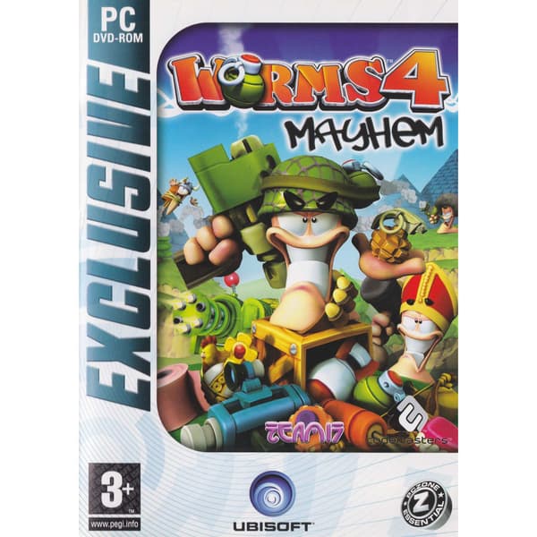 Worms 4 Mayhem PC DVD Exclusive (Brukt)