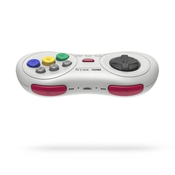 8BitDo M30 2.4Ghz Trådløs Kontroller Hvit