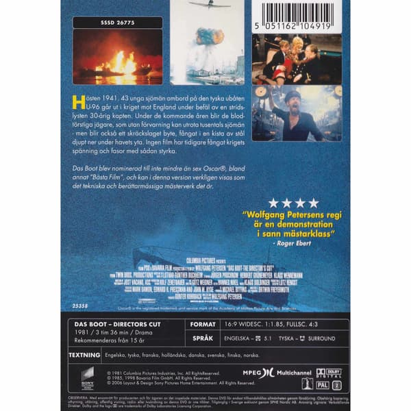 Das Boot DVD (Begagnad)