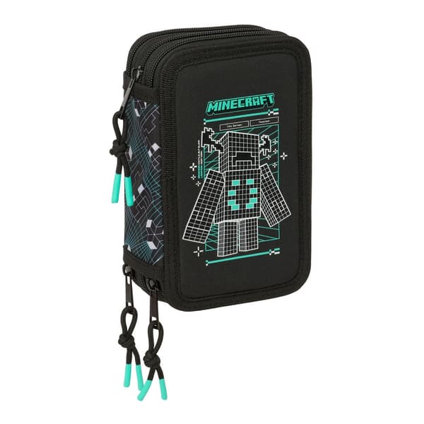 Minecraft Screen triple pencil case 37pcs