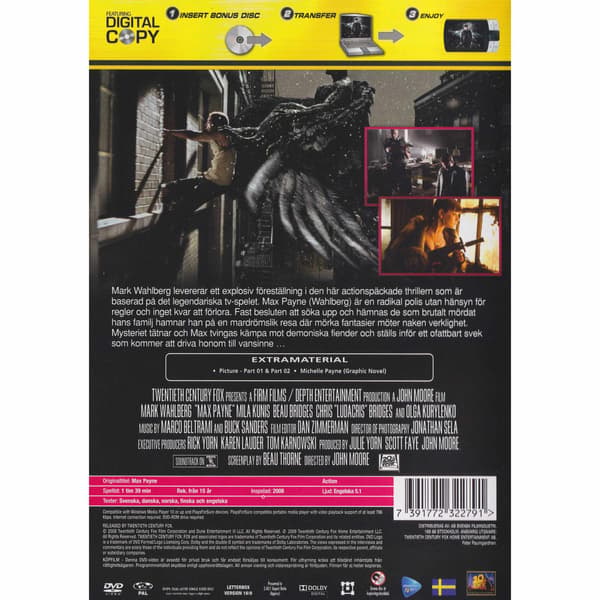 Max Payne DVD (Brukt)