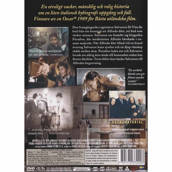 Cinema Paradiso DVD (Brugt)