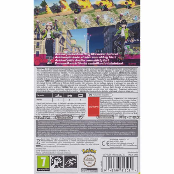 Pokemon Legends Z-A Nintendo Switch Nordic