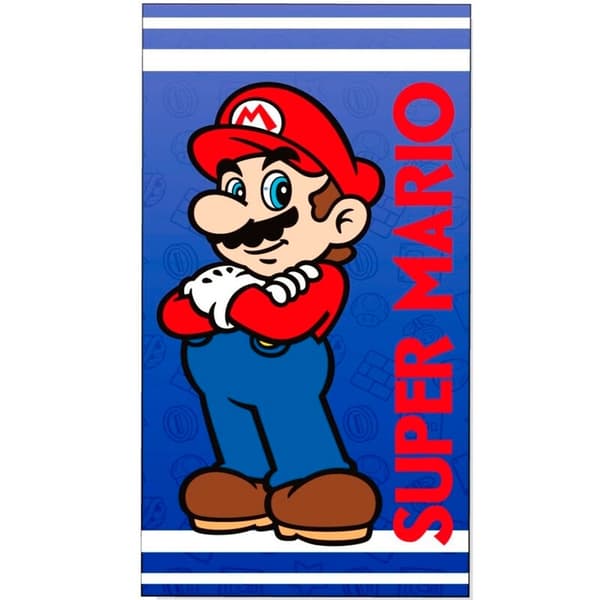 Super Mario Bros. Badehåndklæde Bomuld 140x70 cm