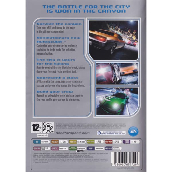 Need for Speed Carbon PC DVD EA Classics (Begagnad)