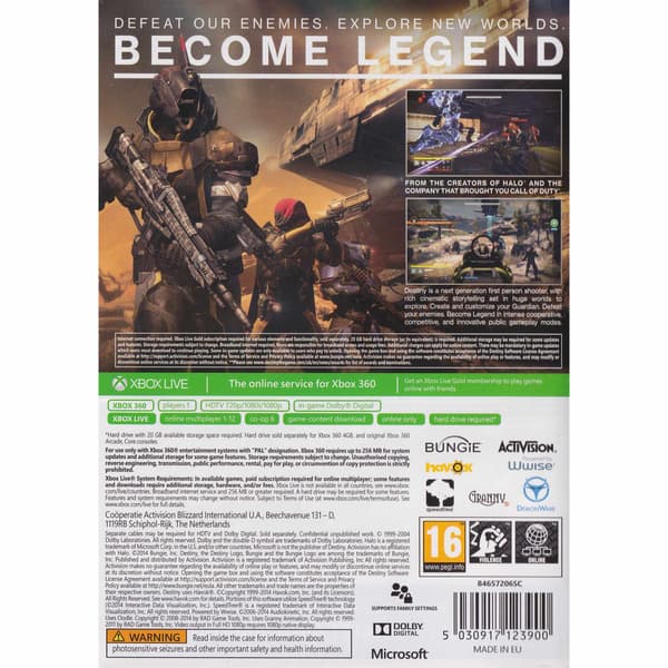 Destiny Xbox 360 (Brugt)
