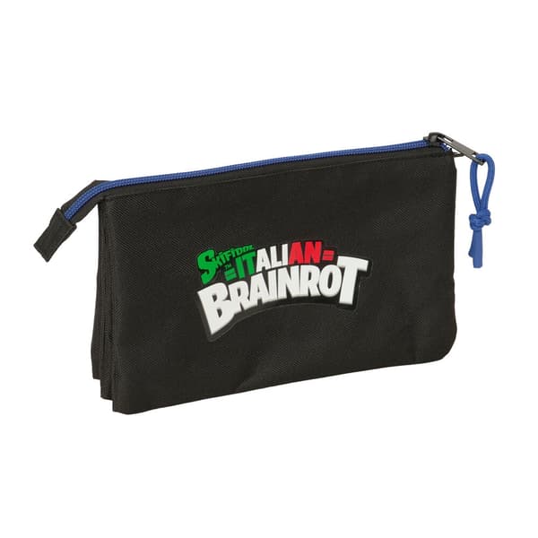 Brainrot triple pencil case