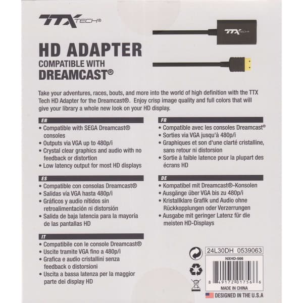 TTX Tech HD Adapter Sega Dreamcast
