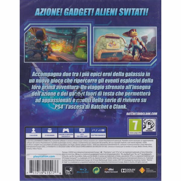 Ratchet & Clank Playstation 4 PS4 Hits IT Multi-Language in Game