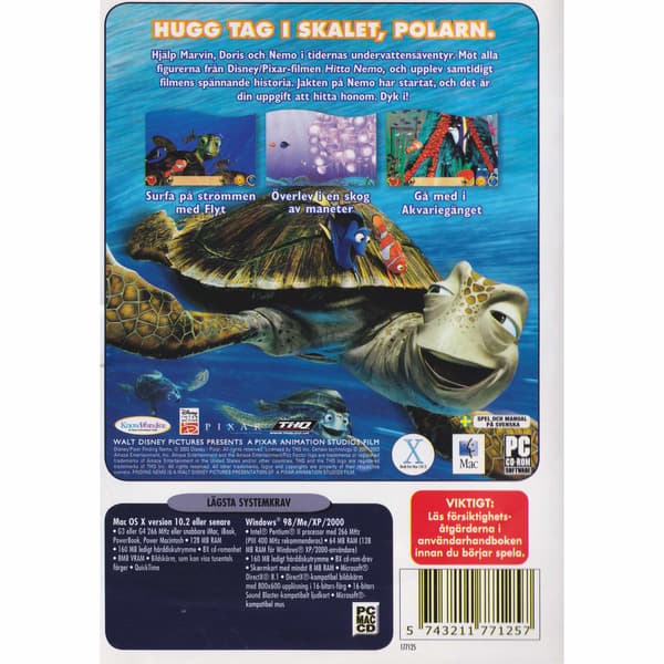 Hitta Nemo PC CD Swedish (Begagnad)