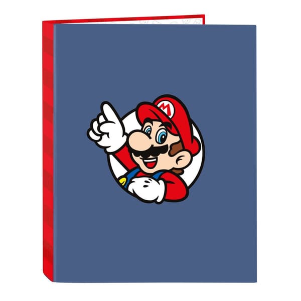 Super Mario A4 cardboard 4 rings binder