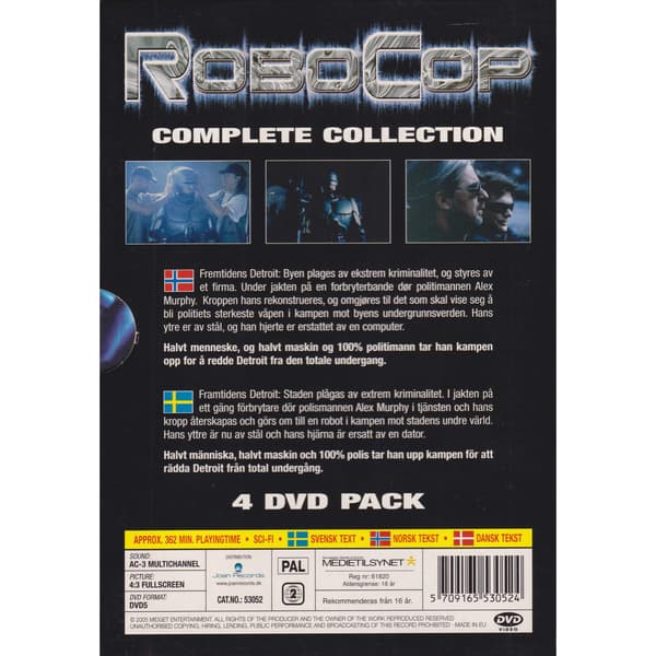 RoboCop Complete Collection DVD (Käytetty)
