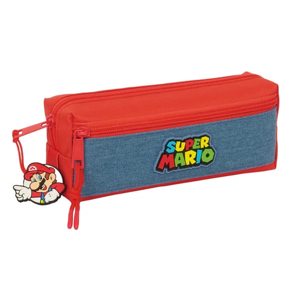 Super Mario triple pencil case