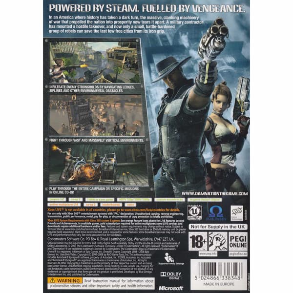 Damnation Xbox 360 (Begagnad)