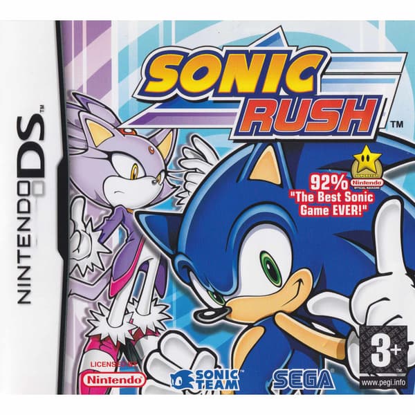 Sonic Rush Nintendo DS (Brukt)