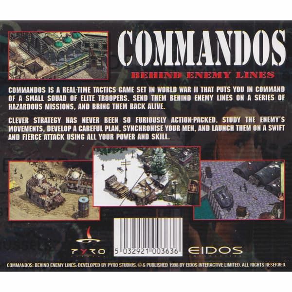Commandos Behind Enemy Lines PC CD (Brukt)
