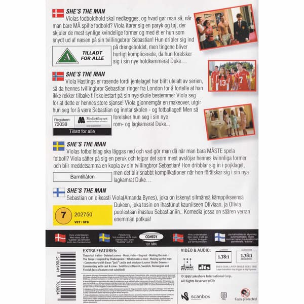 Shes the Man DVD (Brukt)