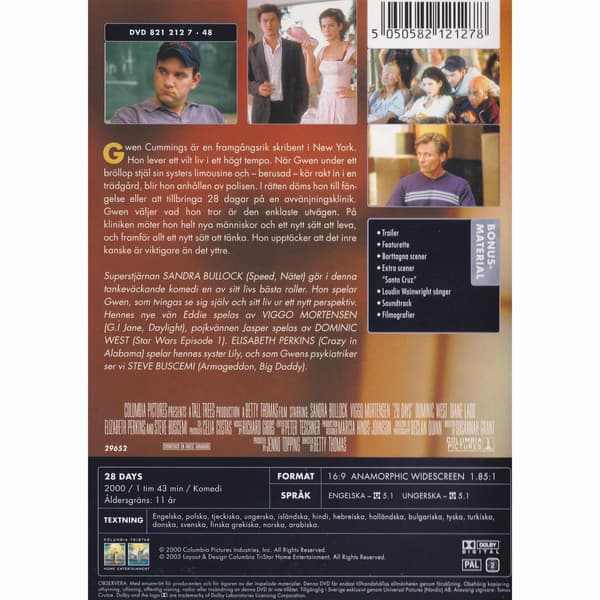 28 dagar DVD (Brugt)