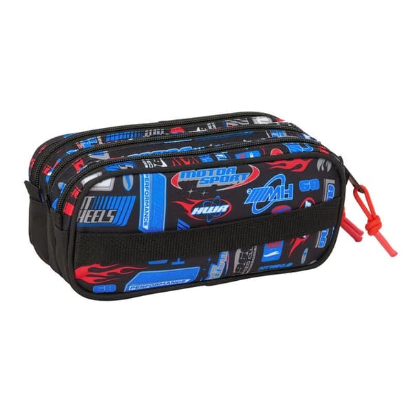 Hot Wheels triple pencil case