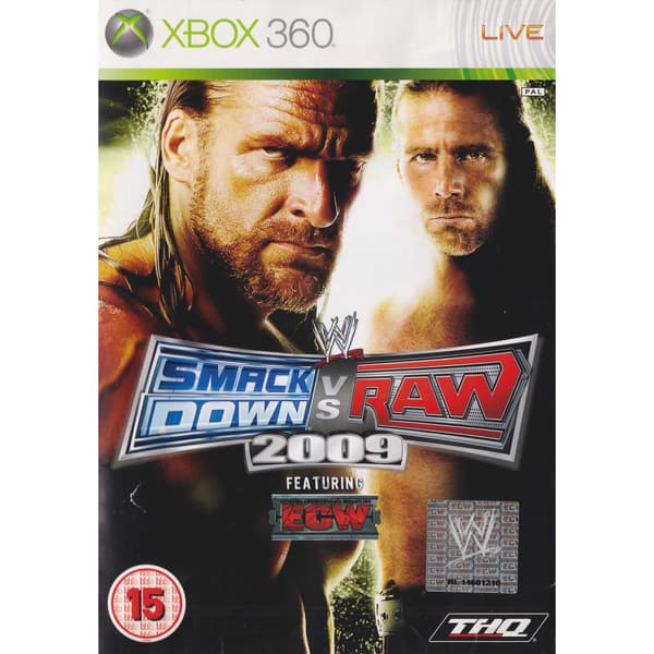 WWE Smackdown vs Raw 2009 Xbox 360 (Begagnad)