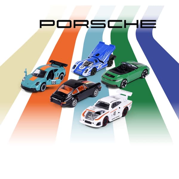Porsche set 5 cars