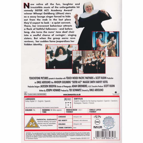 Sister Act DVD (Brukt)