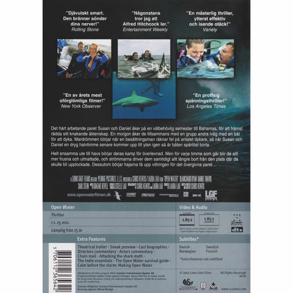 Open Water DVD (Brugt)