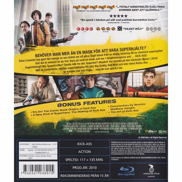 Kick-Ass Blu-Ray (Brugt)