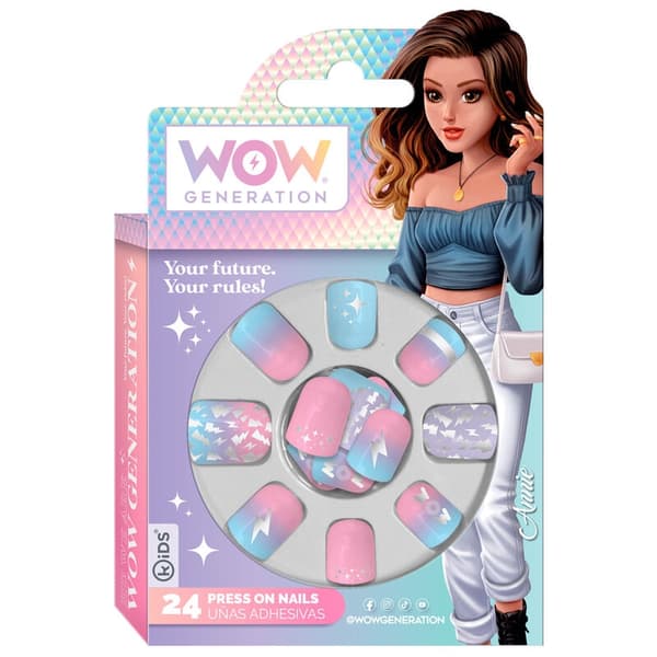 Wow Generation set 24 adhesive nails