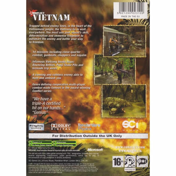 Conflict Vietnam Xbox (Käytetty)